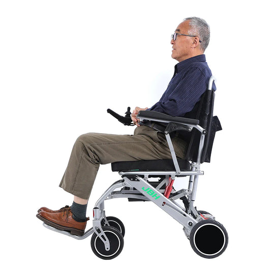 KTX-370323 Lightweight Folding Electric Wheelchair D29 for Outdoor and Travel Use, CE Approved, 20km Range