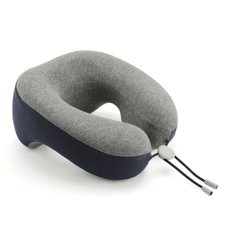 KTX-371411 Memory Foam U-Shaped Pillow with Cotton Fabric Cover - 255x255x130mm