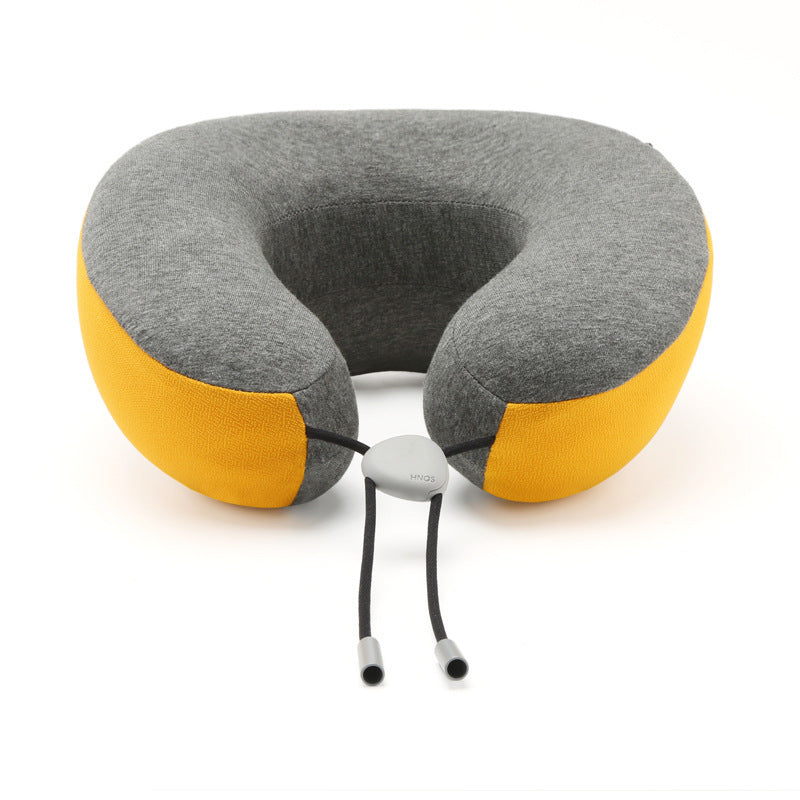 KTX-371411 Memory Foam U-Shaped Pillow with Cotton Fabric Cover - 255x255x130mm