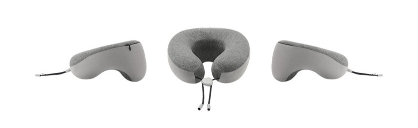 KTX-371411 Memory Foam U-Shaped Pillow with Cotton Fabric Cover - 255x255x130mm