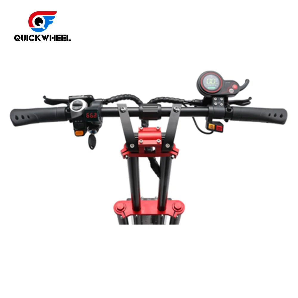 KTX-371475 Quickwheel S3 Electric Scooter with 60V Removable Battery, 13-Inch Tires, and Dual Suspension