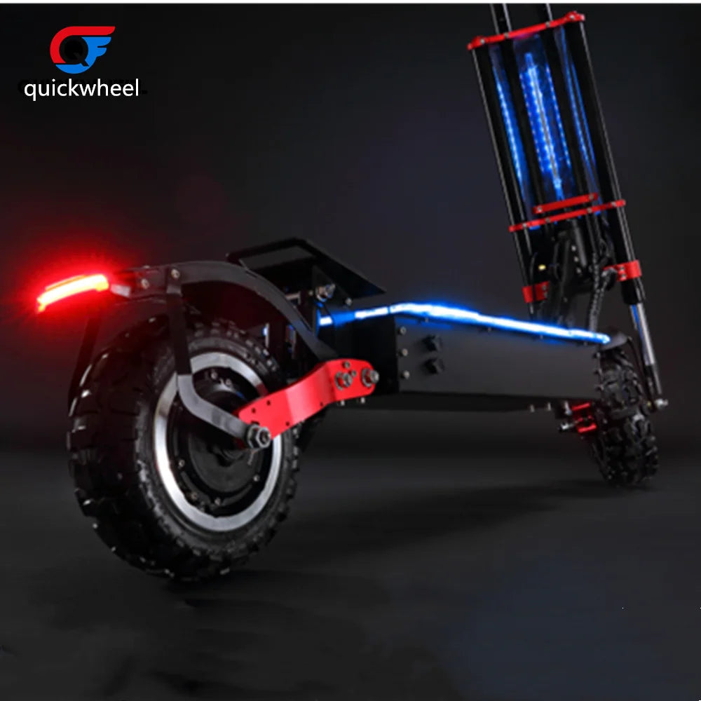 KTX-371475 Quickwheel S3 Electric Scooter with 60V Removable Battery, 13-Inch Tires, and Dual Suspension