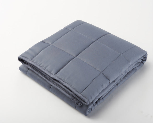 KTX-373587 Dark Gray Bamboo Fiber Gravity Blanket for Summer with Glass Bead Filling