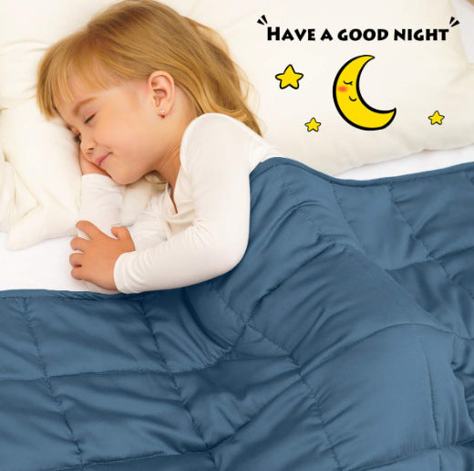 KTX-373587 Dark Gray Bamboo Fiber Gravity Blanket for Summer with Glass Bead Filling