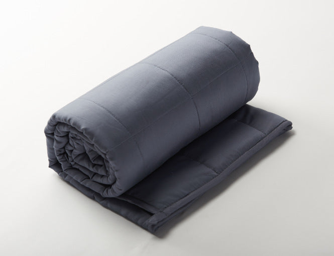 KTX-373587 Dark Gray Bamboo Fiber Gravity Blanket for Summer with Glass Bead Filling
