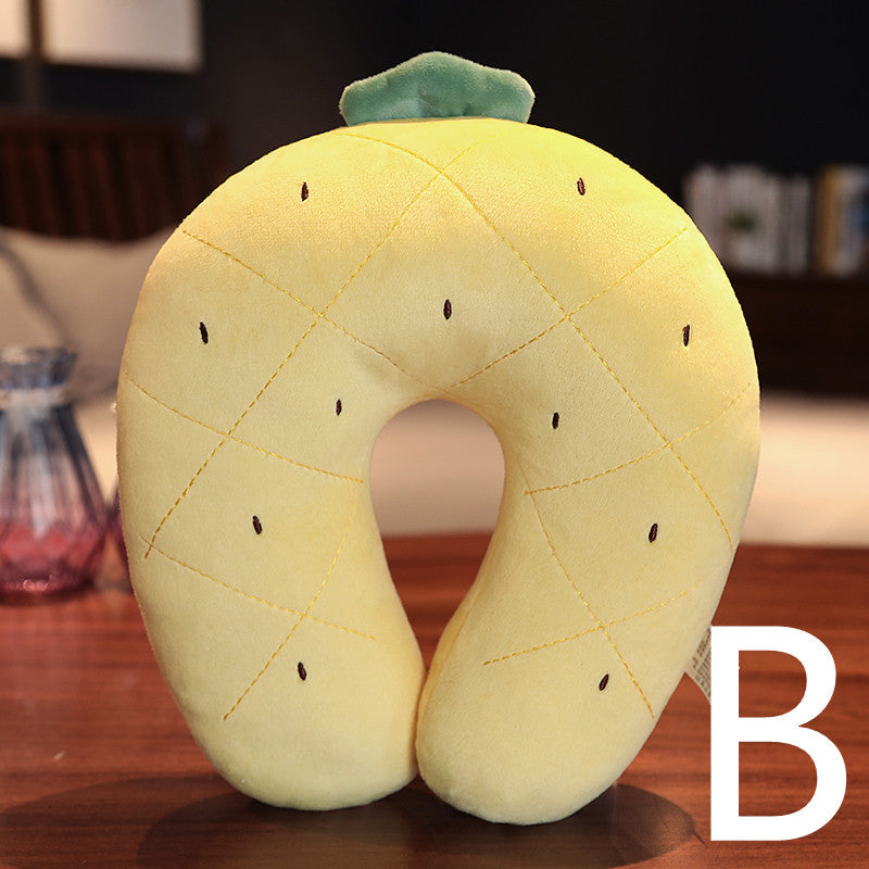KTX-373587 U-Shaped Plush Neck Pillow for Comfortable Travel and Sleep