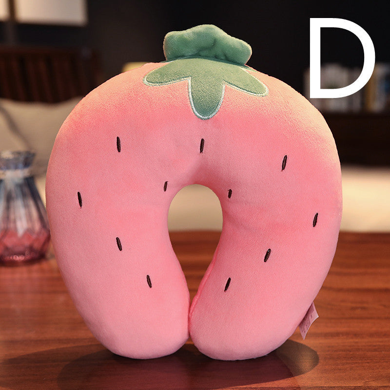 KTX-373587 U-Shaped Plush Neck Pillow for Comfortable Travel and Sleep