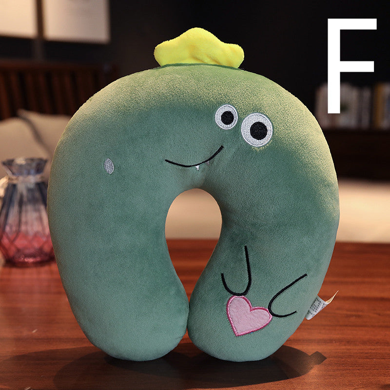 KTX-373587 U-Shaped Plush Neck Pillow for Comfortable Travel and Sleep