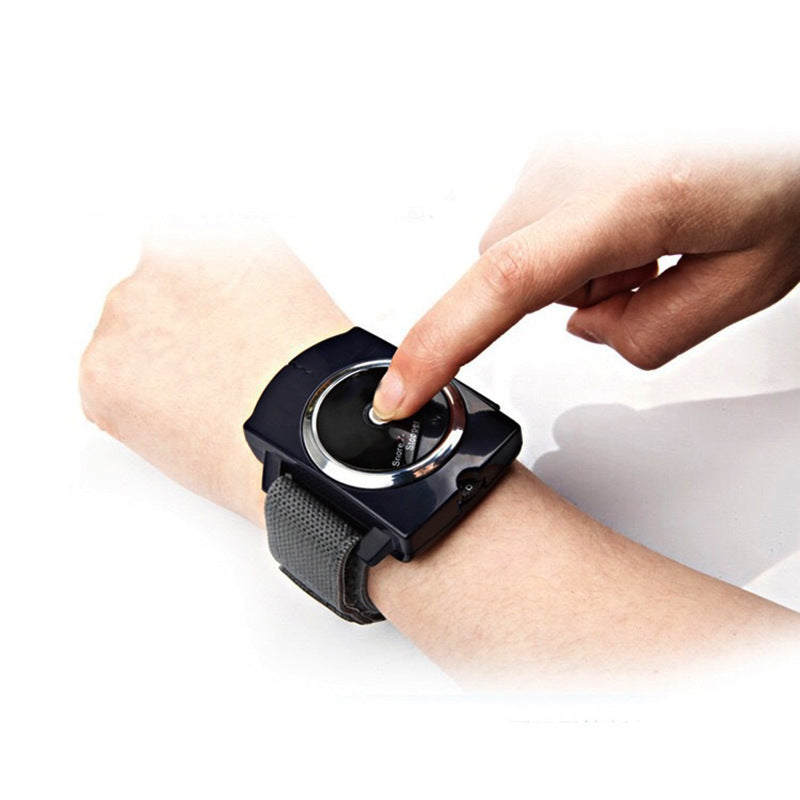 KTX-374739 Infrared Anti-Snoring Device with Electronic Sleep Aid and Wrist Strap - Dark Blue