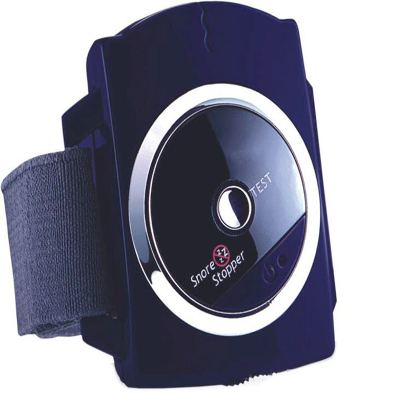 KTX-374739 Infrared Anti-Snoring Device with Electronic Sleep Aid and Wrist Strap - Dark Blue