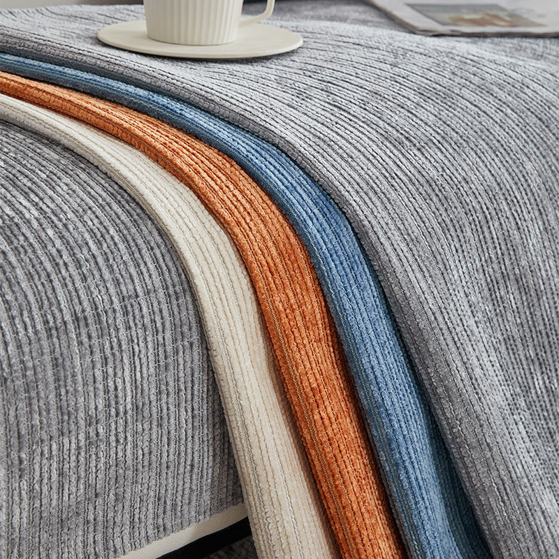 KTX-374803 Chenille Sofa Cushion in Solid Color - Available in Various Sizes and Styles