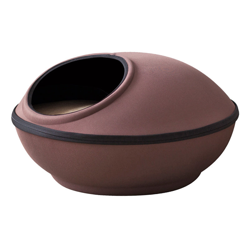 KTX-376339 Large Enclosed Double-Layer Pet Nest for All Seasons, Removable and Washable for Deep Sleep