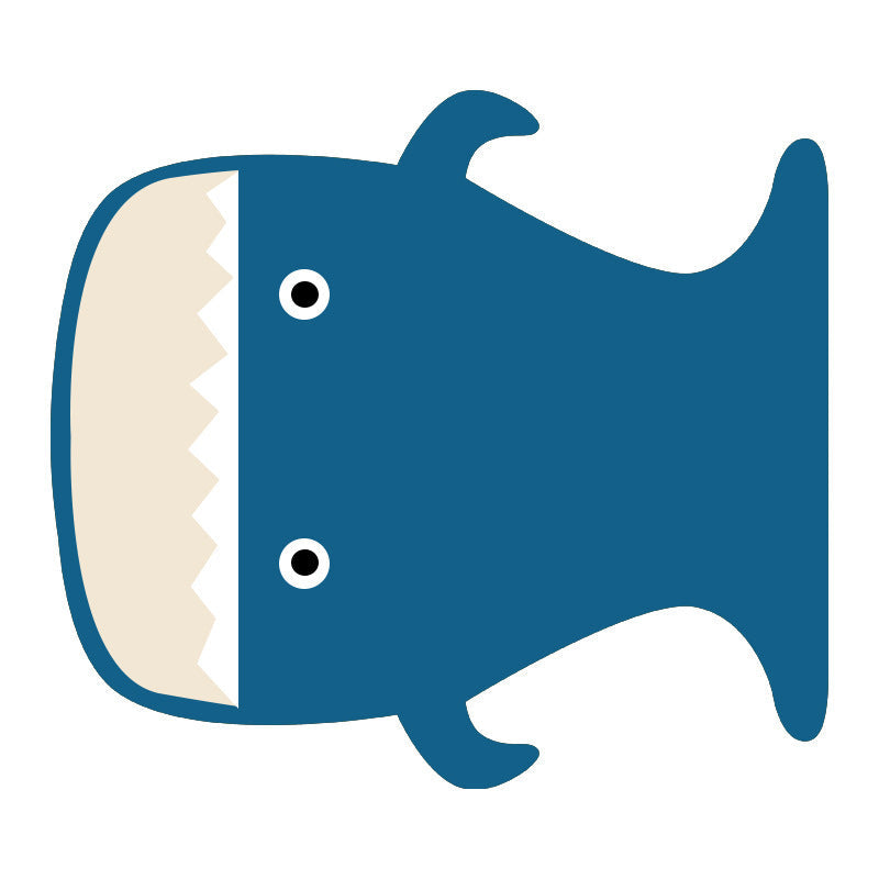 KTX-377491 Removable Washable Pet Kennel with Plush Lining in Green Shark, Blue Shark, and Black Shark