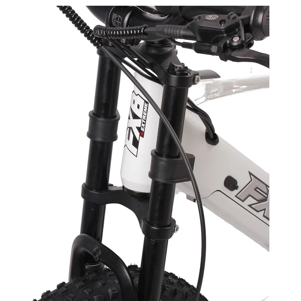 KTX-377619 20 Inch Fat Tire Electric Mountain Bike, 800W 1200W, 36V 48V, 3 Speed, Hydraulic Disc Brakes, Rear Suspension