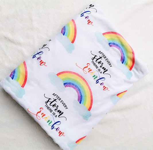 KTX-377683 Cozy Double-Sided Coral Velvet Baby Blanket for Newborns - Air Conditioning Quilt