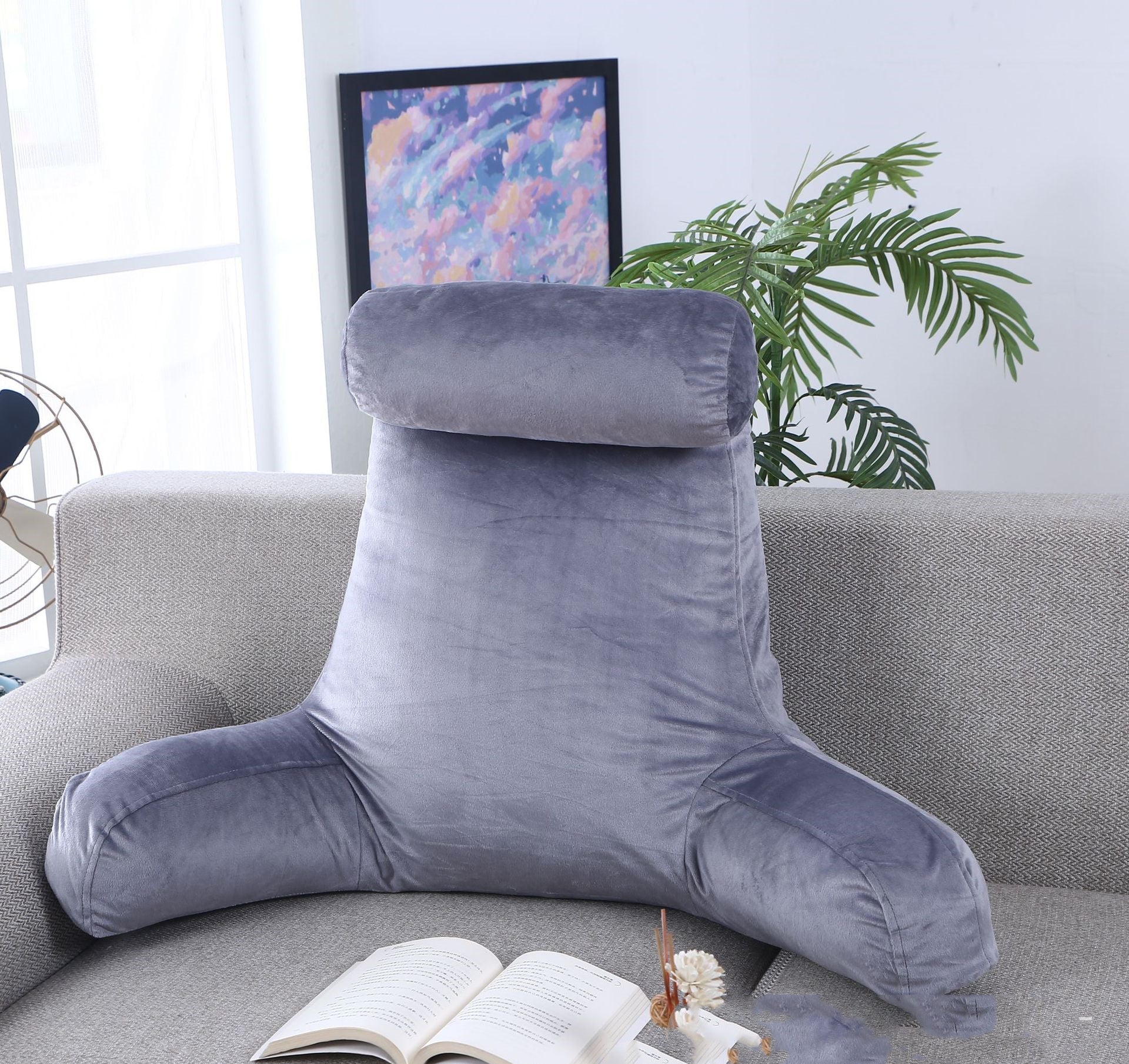 KTX-378259 Detachable Plush Armchair with Backrest and Extra Cushioning for Living Spaces