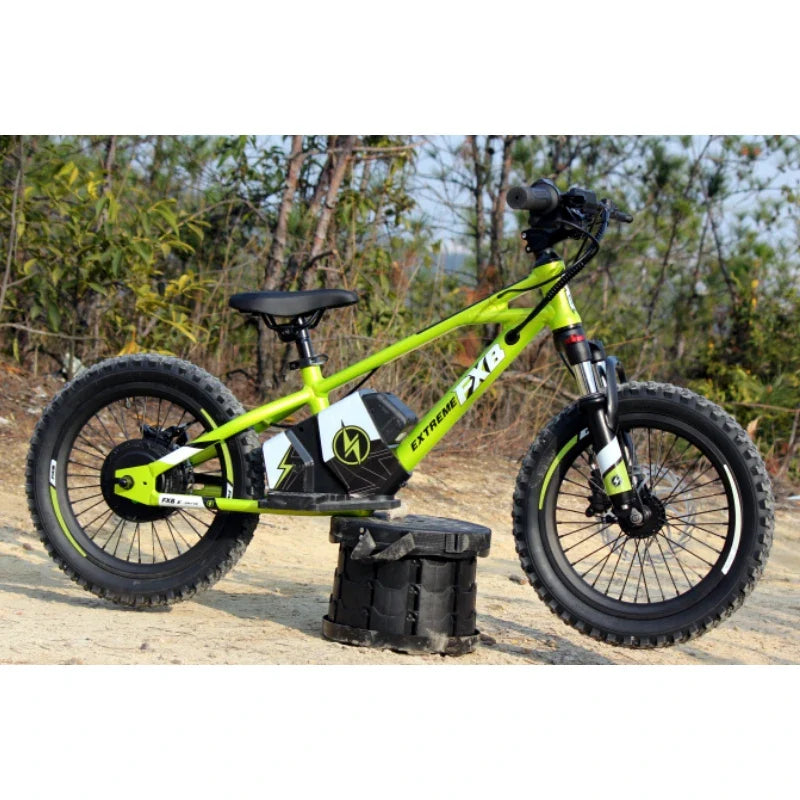 KTX-378771 Kids Motor Balance Bike 16" No Pedal Electric Bicycle with 2 Speed Options and Disc Brake