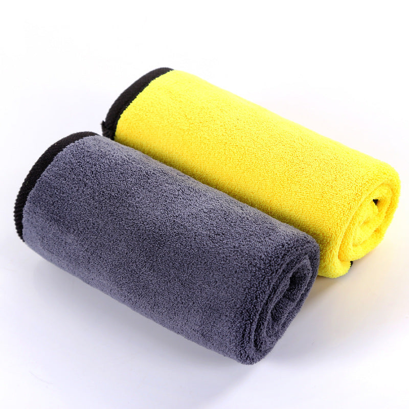 KTX-378771 Thick Coral Fleece Double-Sided Car Cleaning Cloth - Absorbent Rag for Car Wash & Home Use - 30x60cm