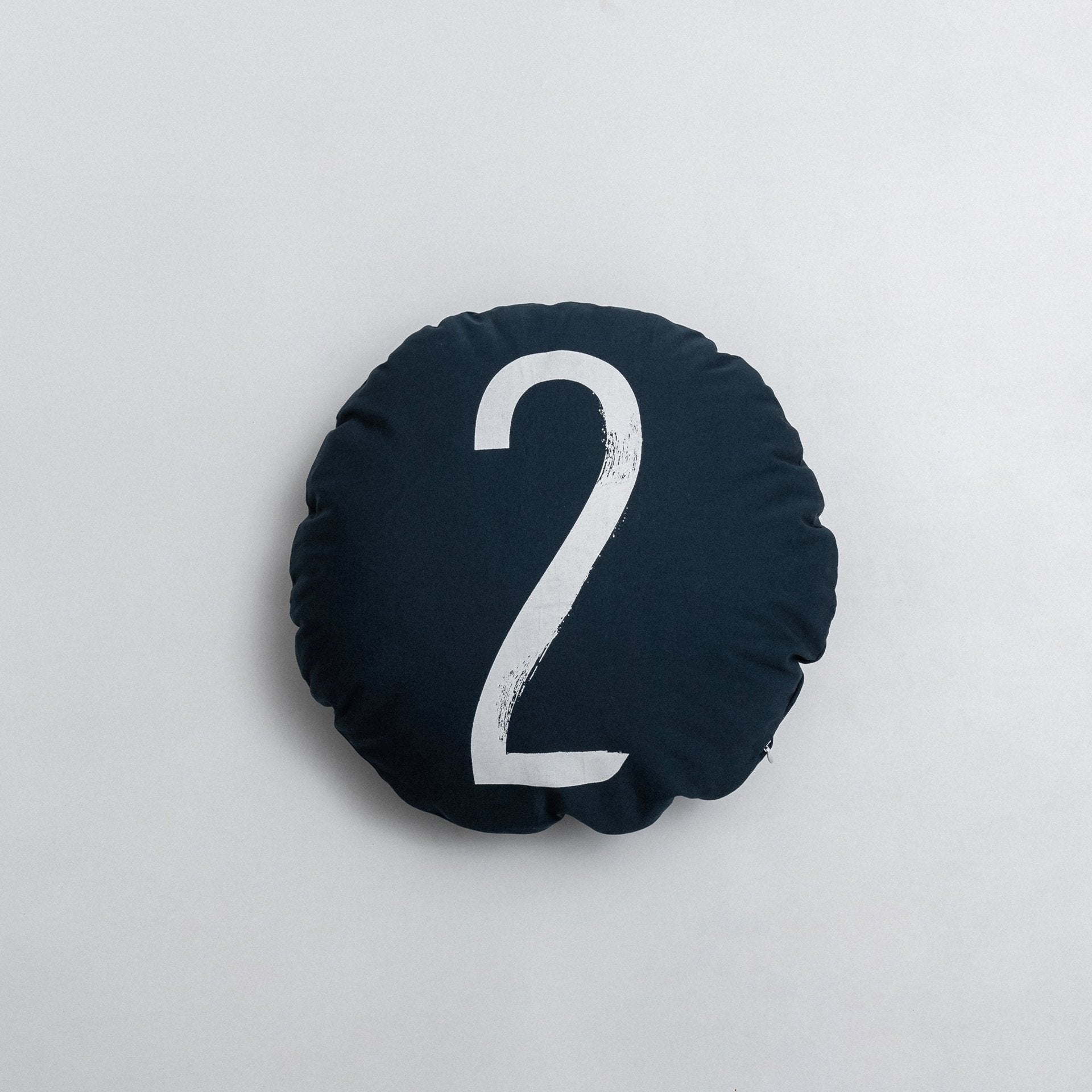 KTX-379411 Cotton Canvas Round Pillow Cushion with PP Cotton Filling - Modern Style in Multiple Colors