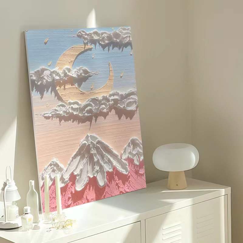 KTX-380435 DIY Handmade Digital Filling Oil Painting - Various Frame Sizes Available