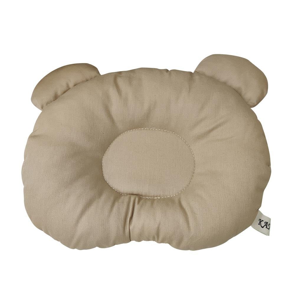 KTX-380499 Baby Bear Ear Pillow for Infants – Breathable Cotton Headrest for Correct Head Shape