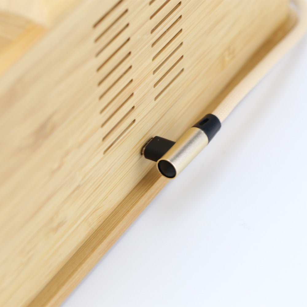 KTX-380563 Wireless Charging Pen Holder in Simple Style - Phoebe Material, Multi-functional Desk Organizer