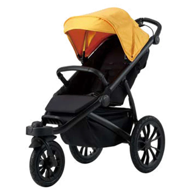 KTX-380691 Brightbebe Jogging Stroller with Dual Suspension and Air-Filled Tires for Smooth Rides