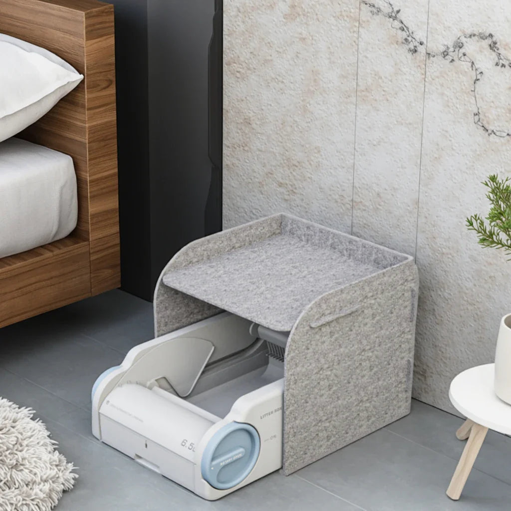 KTX-380947 Automated Self-Cleaning Cat Litter Box with Odor Control and Easy Clean Features