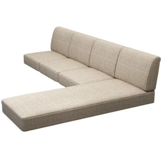 KTX-381011 Waterproof Outdoor Patio Bench and Chair Cushions with Lumbar Support and Square Seat Covers