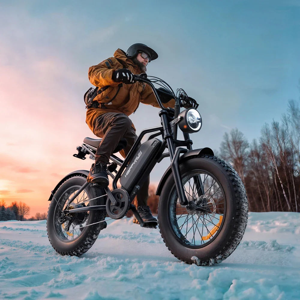 KTX-381587 Electric City Cargo Bike, HappyRun Tank G50, 48V, Max Speed 40-60 km/h, US Stock