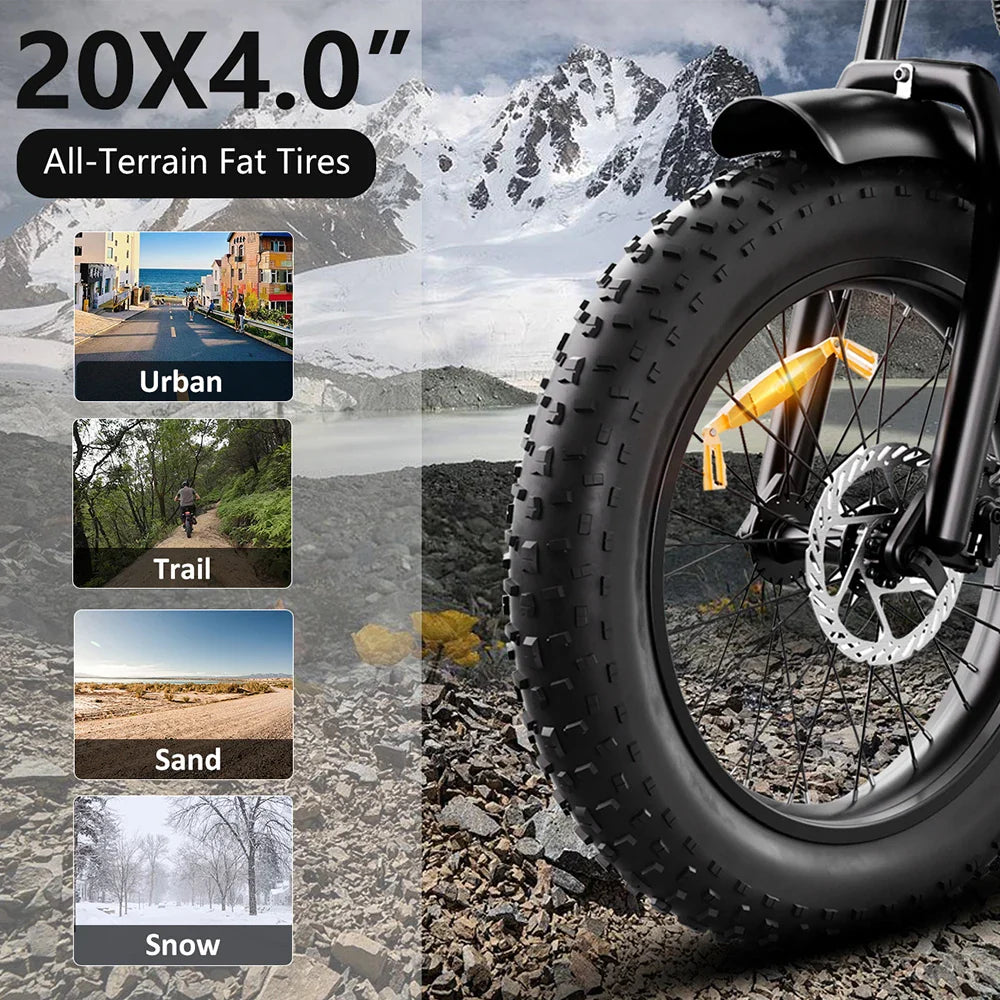 KTX-381587 Electric City Cargo Bike, HappyRun Tank G50, 48V, Max Speed 40-60 km/h, US Stock