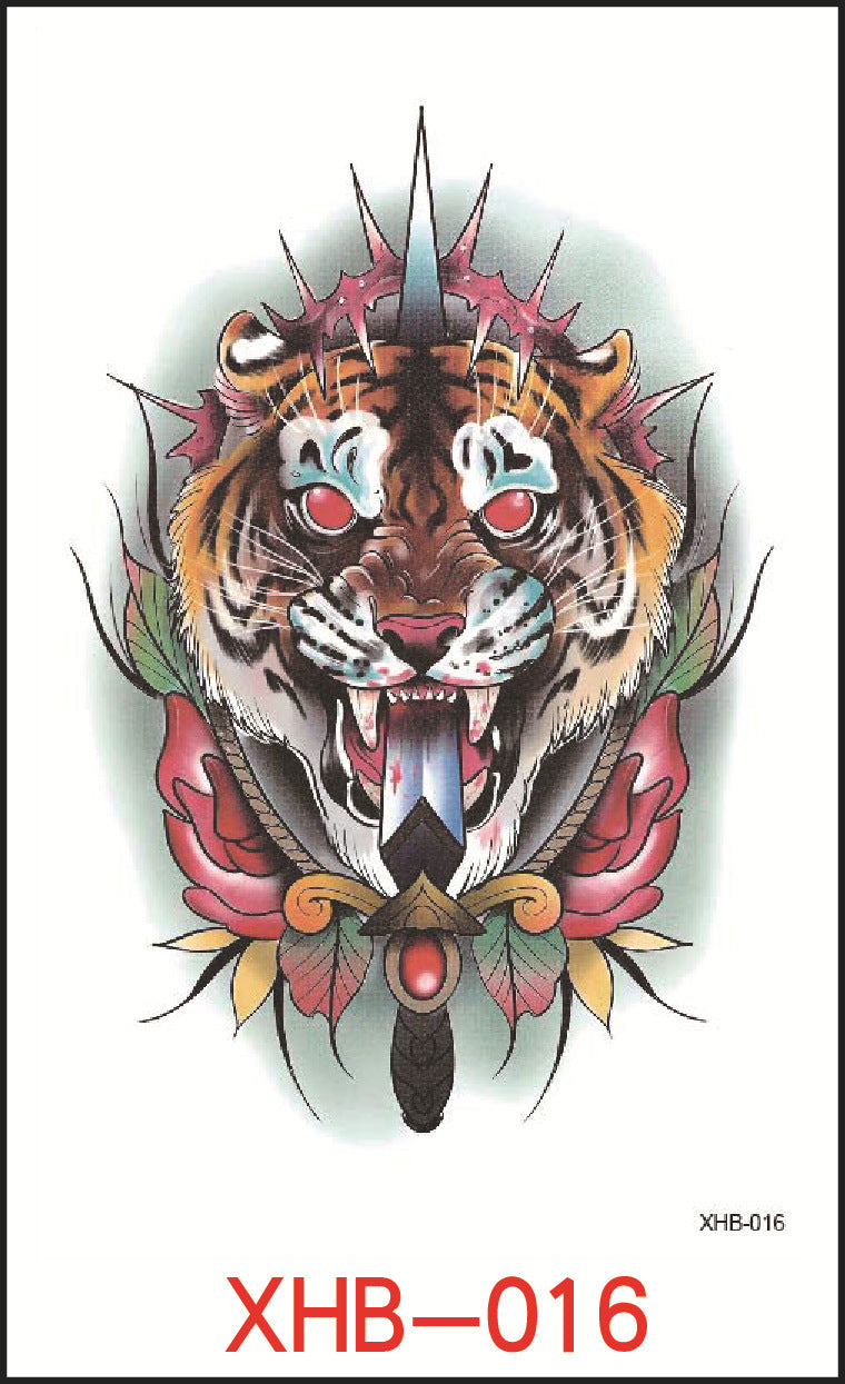 KTX-382739 Floral Geometry Water Transfer Tattoo Stickers for Unique Body Art