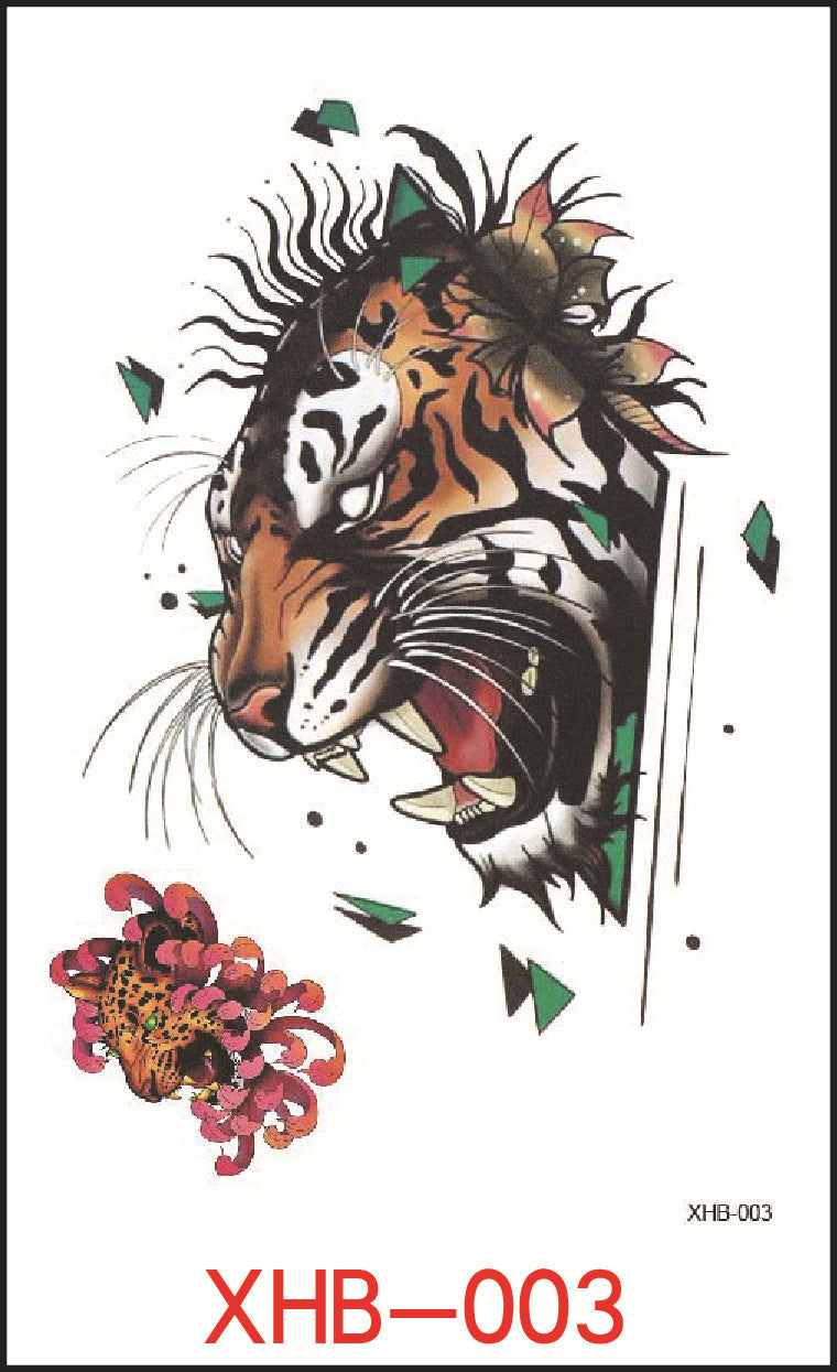 KTX-382739 Floral Geometry Water Transfer Tattoo Stickers for Unique Body Art