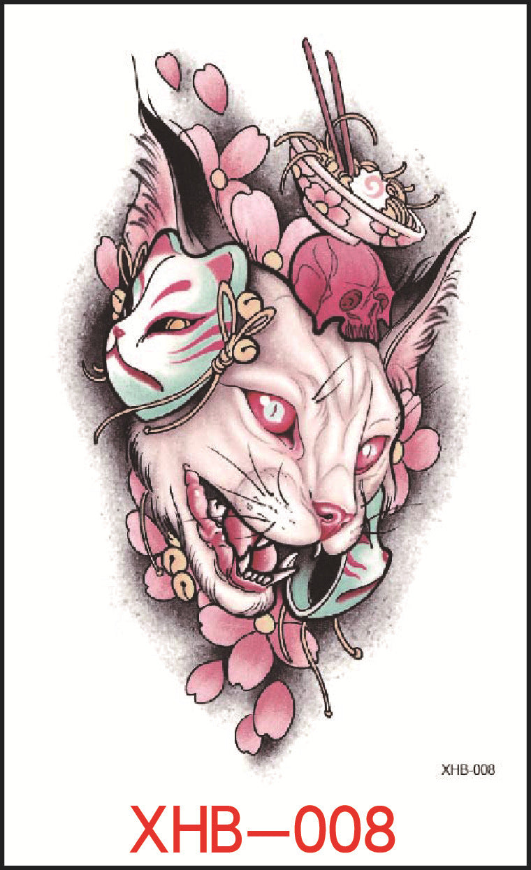 KTX-382739 Floral Geometry Water Transfer Tattoo Stickers for Unique Body Art