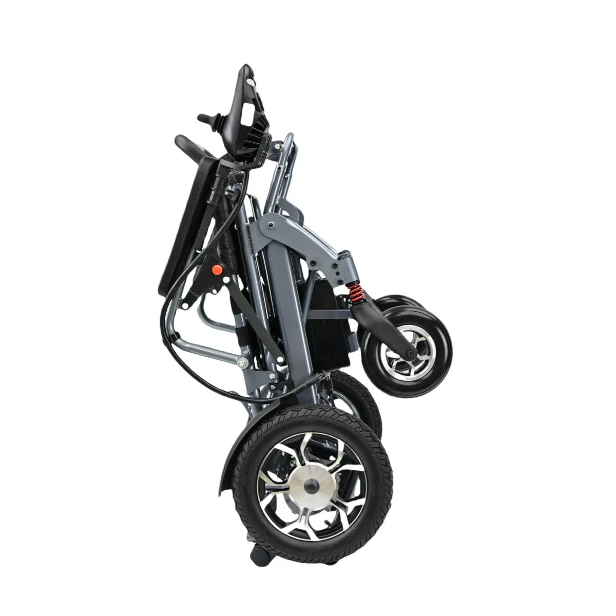KTX-383827 Lightweight Folding Electric Wheelchair with Lithium Battery - 250W Motors, Aluminum Alloy Frame, Max Speed 6km/h, 150kg Capacity