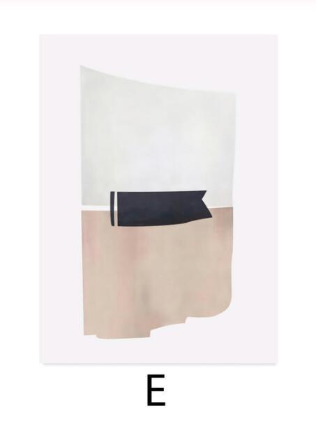 KTX-383891 Scandinavian Abstract Wall Art Poster in Rectangle Shape - Non-Woven Fabric, Thin and Thick Plates Available