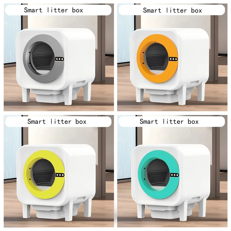 KTX-384403 Smart Automatic Self-Cleaning Cat Litter Box with Mobile Control and Spacious 70L Capacity