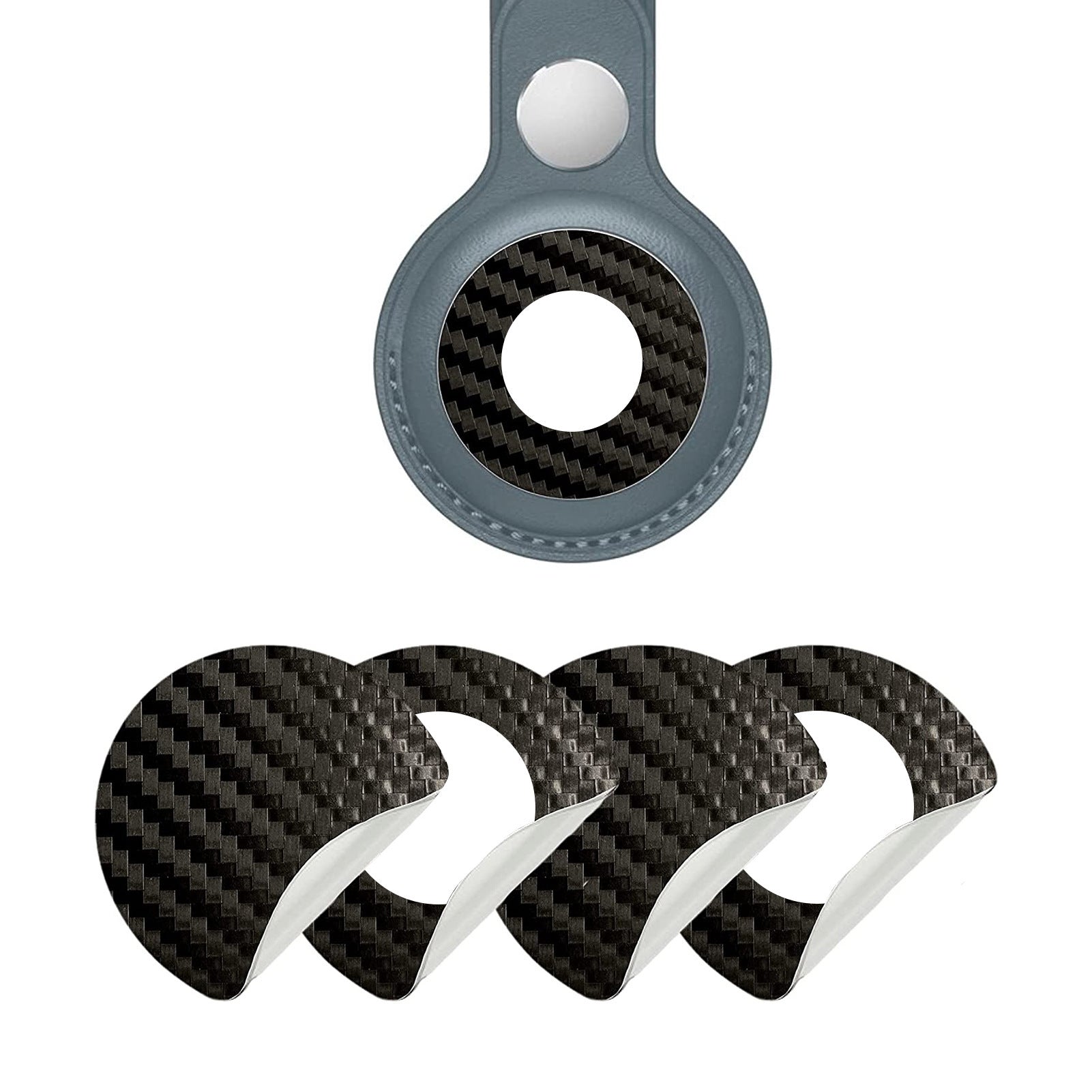 KTX-385171 Carbon Fiber TPU Protective Film Case with Alcohol Bag - 2 Pieces Pack