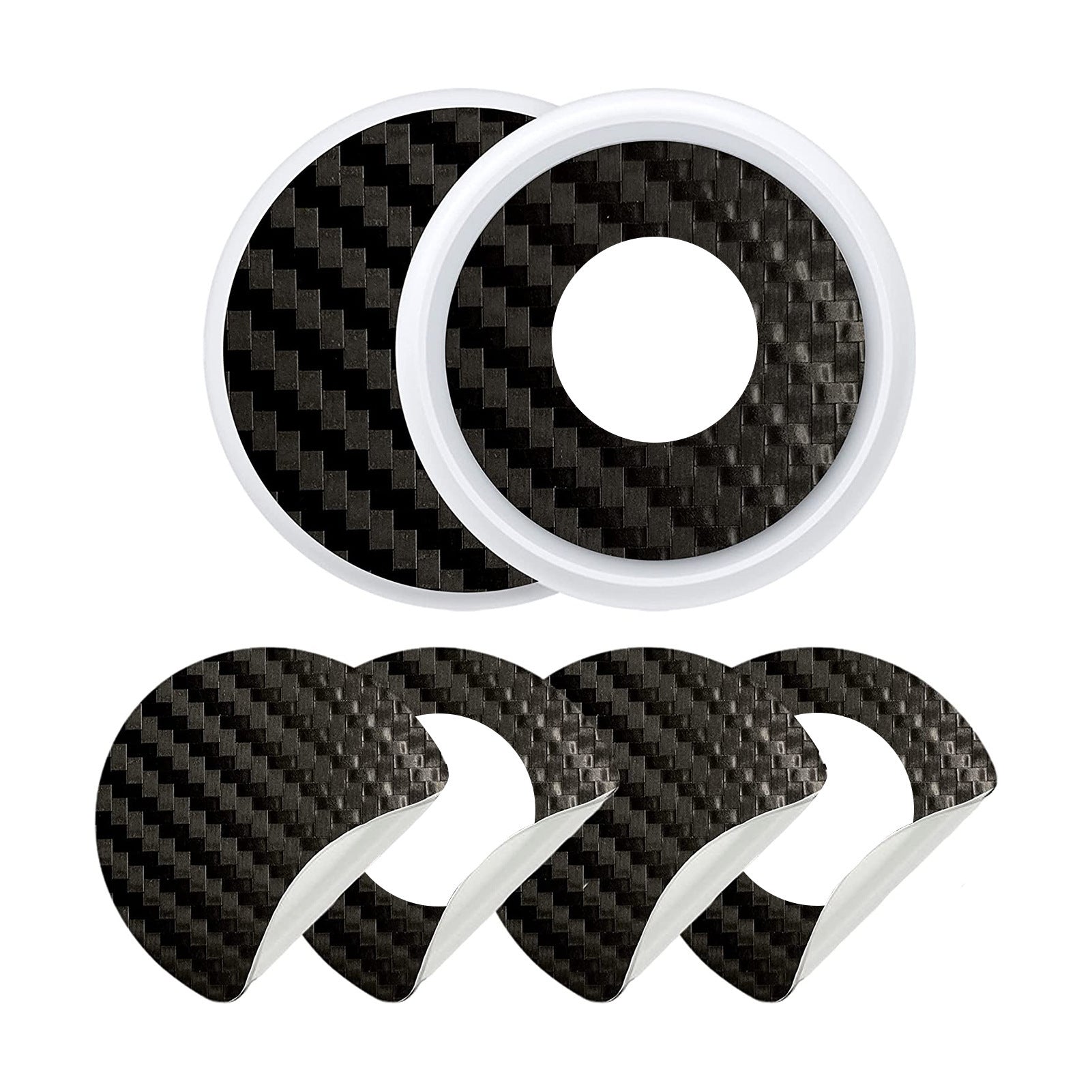 KTX-385171 Carbon Fiber TPU Protective Film Case with Alcohol Bag - 2 Pieces Pack