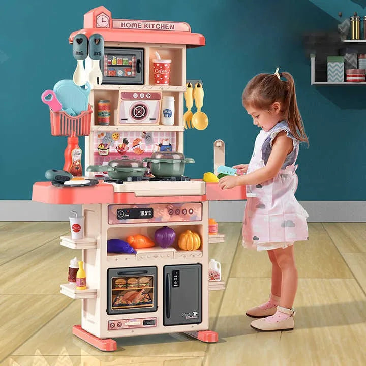 KTX-385939 Mini Kitchen Sink Play Set with 43 PCS Pretend Cooking Toys for Kids Ages 2 to 13