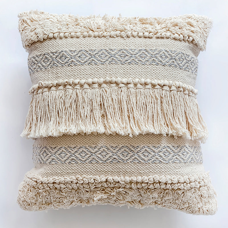 KTX-387091 European Woven Cotton Pillow Cushions in Various Sizes