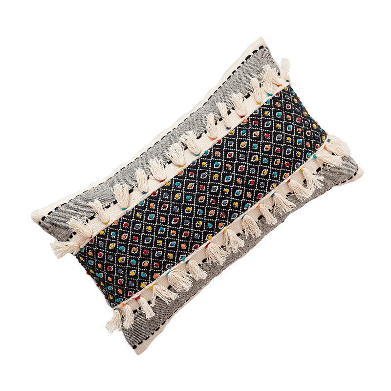 KTX-387091 European Woven Cotton Pillow Cushions in Various Sizes