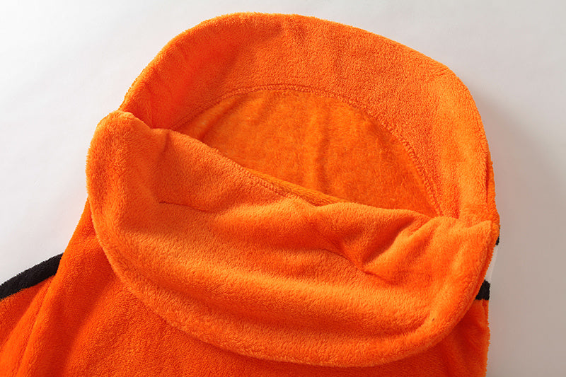 KTX-387091 Infant Soft Coral Pattern Cartoon Clown Fish Plush Sleeping Bag with Anti-Kick Design