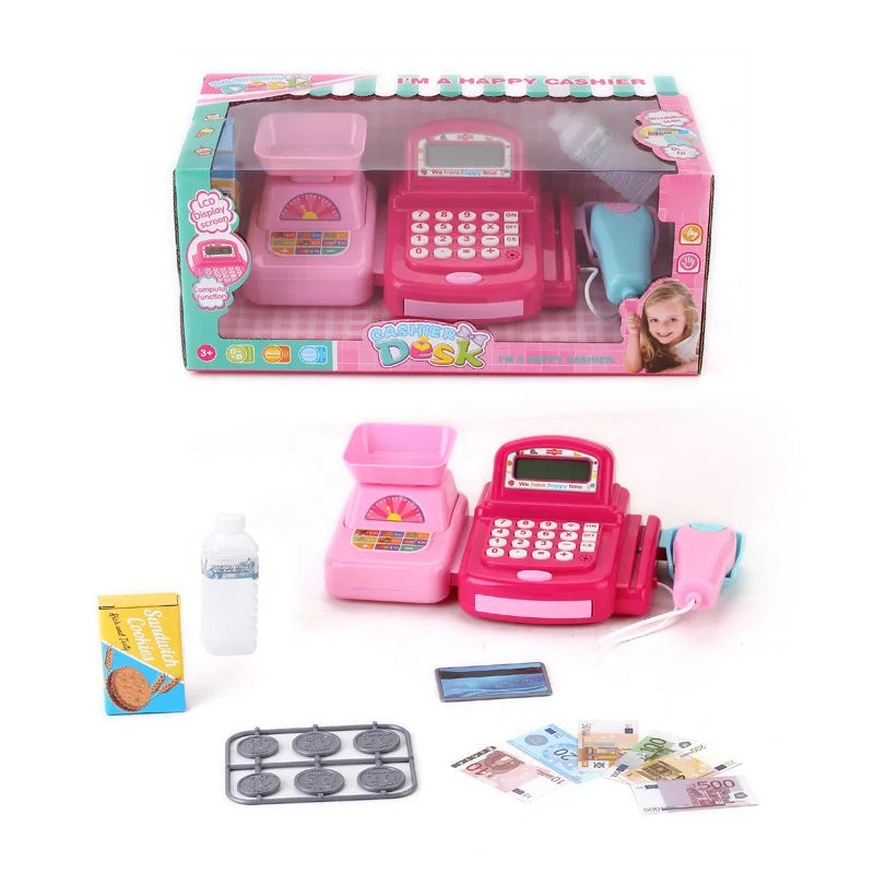 KTX-387091 Interactive Cash Register Toy with Sound for Kids - Preschool Pretend Play Toy