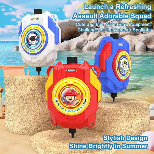 KTX-388243 2-in-1 Bubble Backpack Water Toy with Electric Blowing Function for Fun Summer Outdoor Play