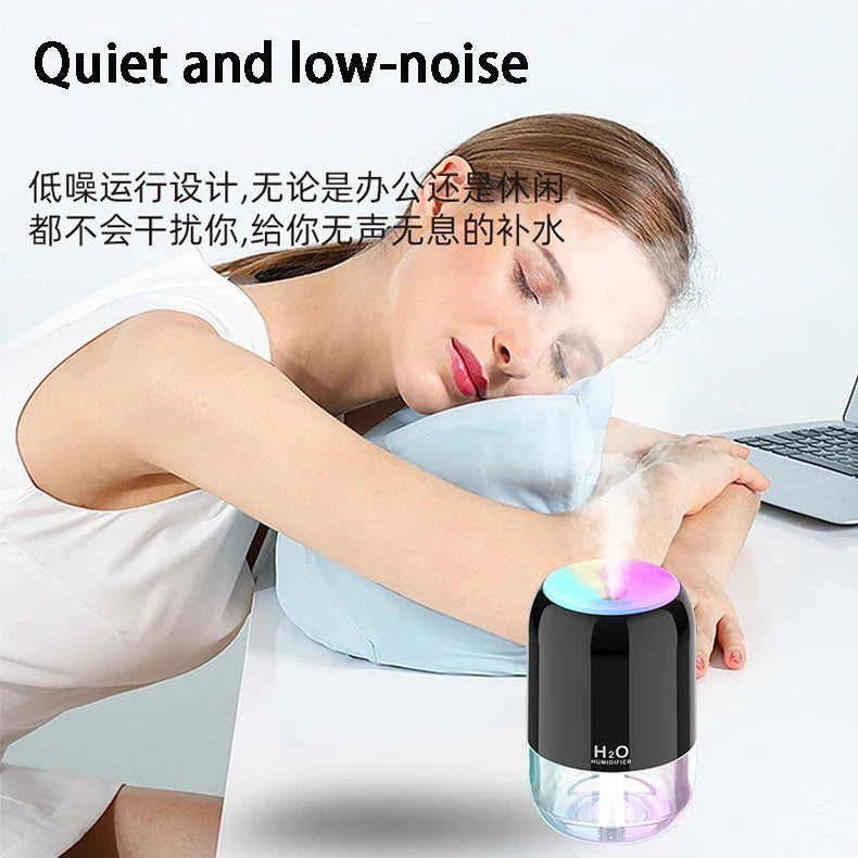 KTX-389907 200ML USB Mini Diffuser Humidifier with Colourful Light and Adjustable Spray Time