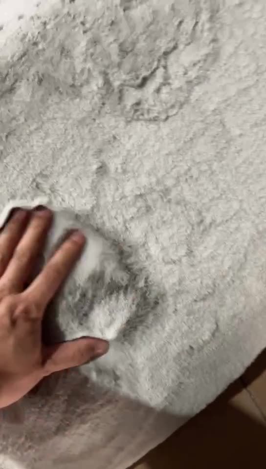 KTX-391763 Imitation Rabbit Fur Soft Touch Area Rug for Living Room, Bedroom, and Bay Window