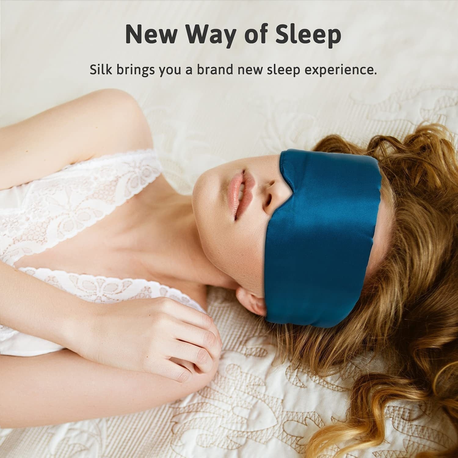 KTX-392339 Silk Sleep Eye Mask for Comfortable Shading and Noise Reduction - All-Inclusive Cold Soft Design