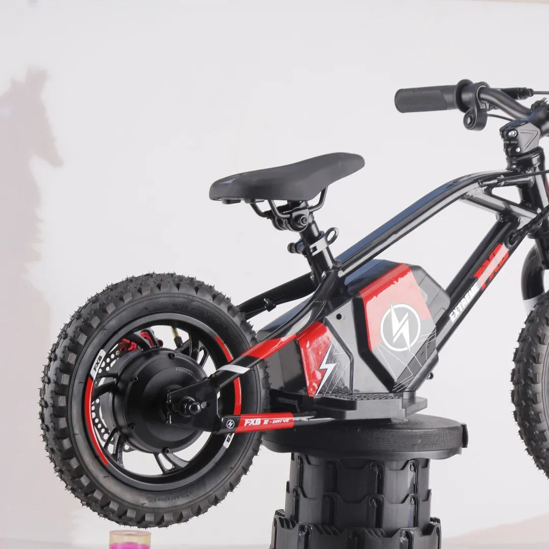 KTX-395731 Electric Balance Bike for Kids - 12/16 Inch, 150W Motor, Aluminum Frame, 2-Speed, Drum Brake, Ages 3-8, CE Certified