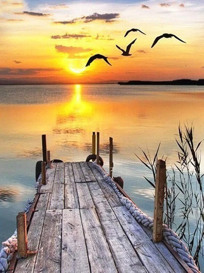 KTX-396243 Frameless Digital Oil Painting on Linen – Modern Simplicity Home Decor